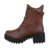 Hoge bruine veterboot Jamilla._