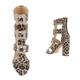 Sandaal leopard print Cameo._