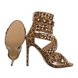 Leopard sandaal met strass Dana._