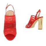 Katia rode fashion sandaal._