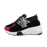 Zwarte/mix lage sneaker Debby._