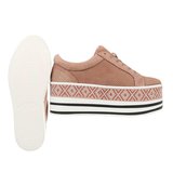 Trendy rose platform sneaker Lina._