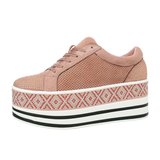 Trendy rose platform sneaker Lina._