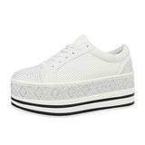 Trendy witte platform sneaker Lina._