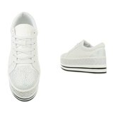 Trendy witte platform sneaker Lina._