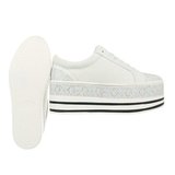 Trendy witte platform sneaker Lina._