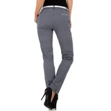 Classy licht blauwe chino broek met print._