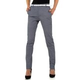 Classy licht blauwe chino broek met print._