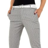 Classy grijze chino broek met print.SOLD OUT_