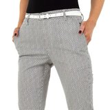 Classy grijze 3/4  chino broek met print._