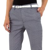 Classy licht blauwe 3/4 chino broek met print.SOLD OUT_