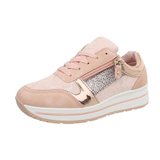 Trendy lage roze sneaker Rosy._