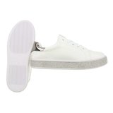 Witte lage sneaker Arlene._