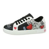 Lage zwarte sneaker Eva._