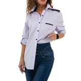 Casual lila longblouse._