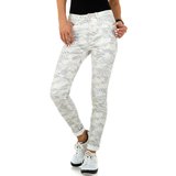 Trendy wit/zilveren camou jeans._