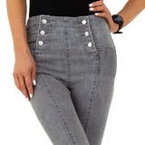 Originele high waist grijze jeans._