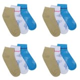 Assortiment van 12 paar dames sokken  blauw/kaki/wit. 37-41_