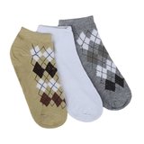 Set de 12 paires de chaussettes blanc/kaki/gris._
