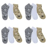 Assortiment van 12 paar dames sokken grijs/wit/olive.37-41_