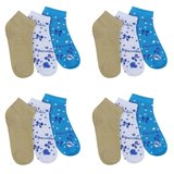 Assortiment van 12 paar dames sokken olive/wit/blauw.37-41_