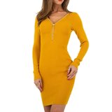 Mini robe jaune à strass._