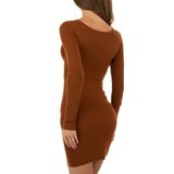 Mini robe brune à strass._
