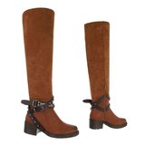 Camel daimen overknee laars Ronja.SOLD OUT_