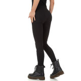 Skinny aanpassende zwarte hoge taille broek.SOLD OUT_