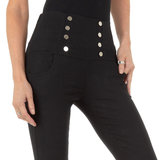 Skinny aanpassende zwarte hoge taille broek.SOLD OUT_