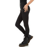 Skinny aanpassende zwarte hoge taille broek.SOLD OUT_