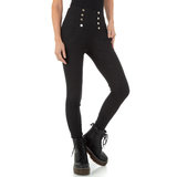 Skinny aanpassende zwarte hoge taille broek.SOLD OUT_