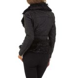 Stylish zwarte leatherlook jacket._