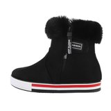 Hoge zwarte wintersneaker Charlotte._