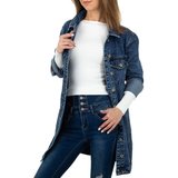 Hippe lange jeans/denim jas._