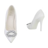 Witte klassieke pump Nourina._