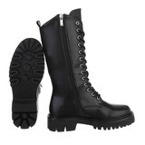 Trendy hoge zwarte boot Yentl._