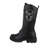 Trendy hoge zwarte boot Yentl._