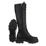 Trendy hoge zwarte boot Lilou._