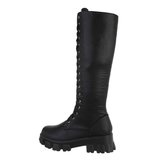 Trendy hoge zwarte boot Lilou._