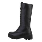 Trendy hoge zwarte boot Djemma_