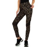 Fashion zwart-gouden legging._