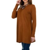 Trendy bruine longpullover._