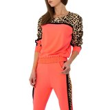 Hippe koraal rode loungewear met print.SOLD OUT_