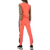 Hippe koraal rode loungewear met print.SOLD OUT_