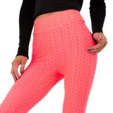 Legging rouge corail sportif._