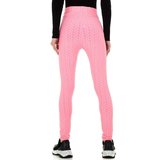 Sportieve rose legging met struktuur._