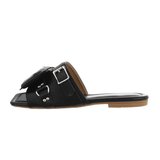 Trendy zwarte mule Tazia_