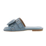 Trendy blauwe mule Tazia_