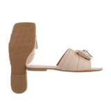 Trendy beige mule Tazia_